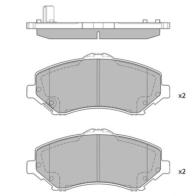 Kit de plaquettes de frein, frein à disque HAGEN GP2185