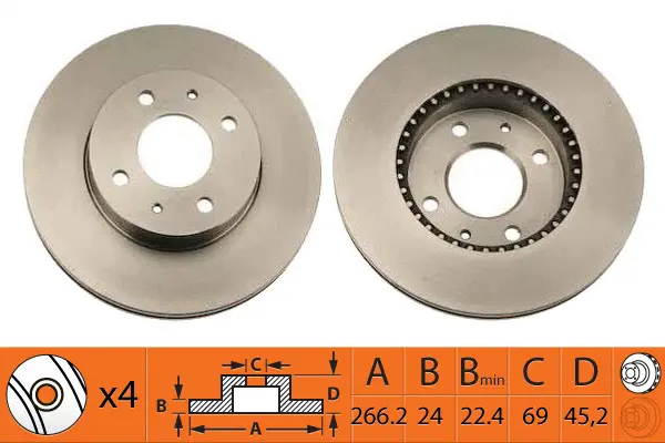 Disque de frein SB BR23127