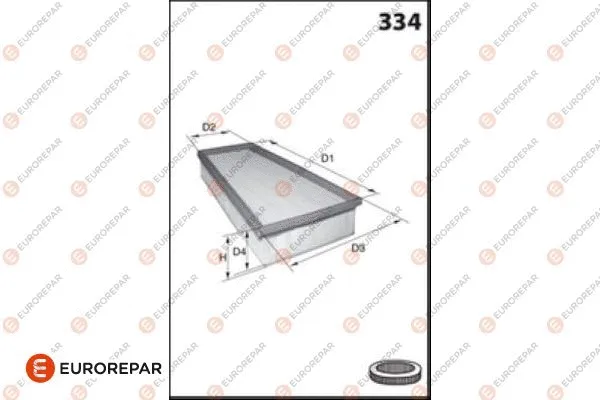 Filtre à air EUROREPAR 1682344580