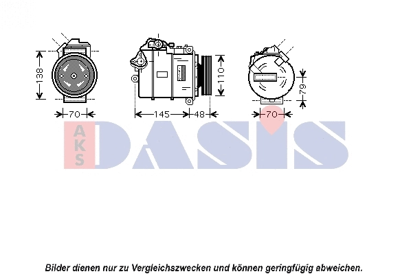 Compresseur, climatisation AKS DASIS 850358N