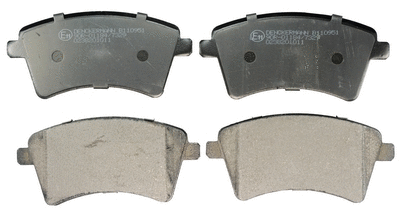 Kit de plaquettes de frein, frein à disque DENCKERMANN B110951