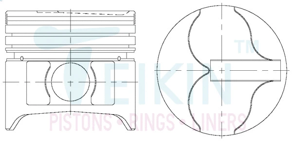 Piston TEIKIN 44606.050