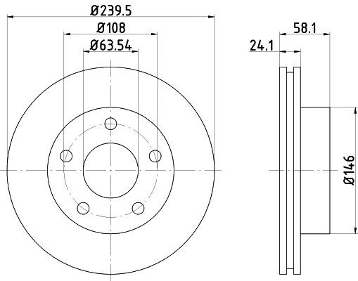 Disque de frein MINTEX MDC461