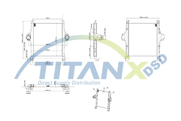 Refroidisseur d'air de suralimentation TitanX IX159007