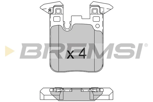 Kit de plaquettes de frein, frein à disque BREMSI BP3521