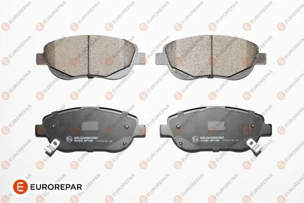 Kit de plaquettes de frein, frein à disque EUROREPAR 1617283980