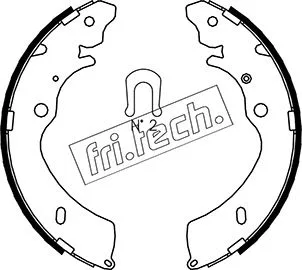 Jeu de mâchoires de frein fri.tech. 1047.377