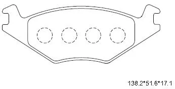 Kit de plaquettes de frein, frein à disque ASIMCO KD7789