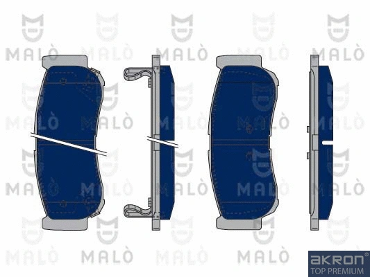Kit de plaquettes de frein, frein à disque AKRON-MALÒ 1050265