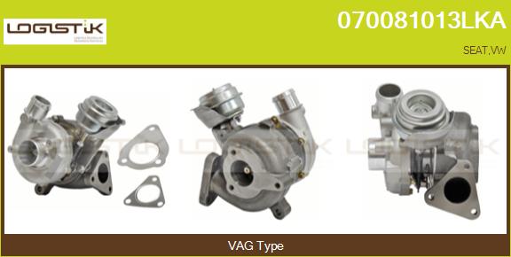 Turbocompresseur, suralimentation LGK 070081013LKA
