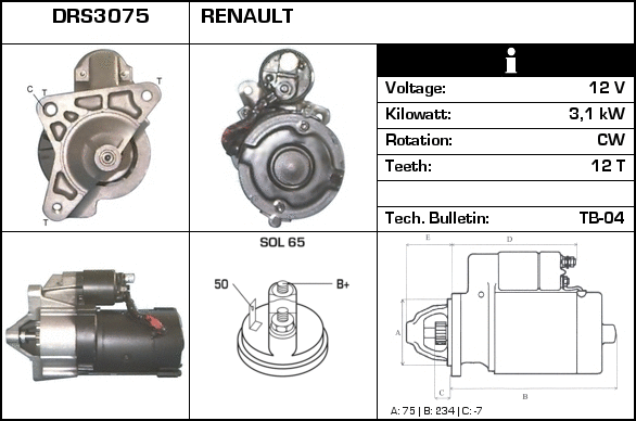 Démarreur Technika D61129