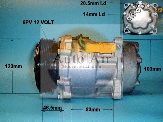Compresseur, climatisation AUTO AIR GLOUCESTER 14-7808P