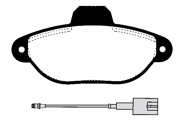 Kit de plaquettes de frein, frein à disque Technika 01847A