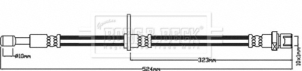 Flexible de frein BORG & BECK BBH8205