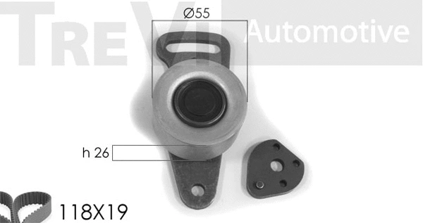 Kit de courroie crantée TREVI AUTOMOTIVE KD1031