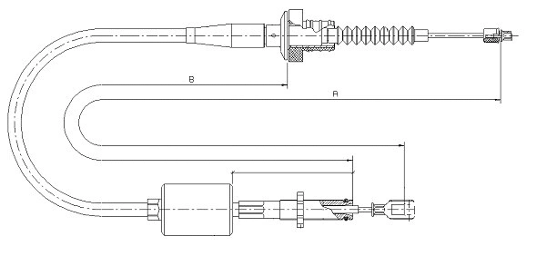 Tirette à câble, commande d'embrayage SONOVA CF01532
