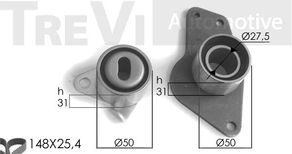Kit de courroie crantée TREVI AUTOMOTIVE KD1080