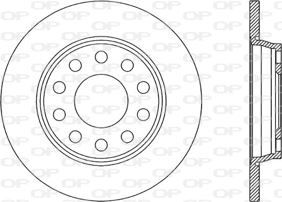 Disque de frein OPEN PARTS BDR1923.10