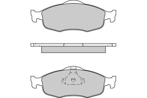 Kit de plaquettes de frein, frein à disque E.T.F. 12-0592