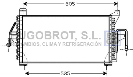 Condenseur, climatisation BUGOBROT 62-FD5410