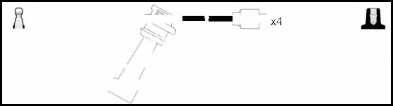 Kit de câbles d'allumage LEMARK HOES313