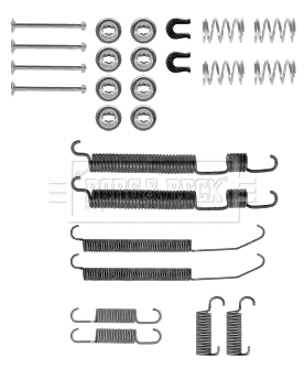 Kit d'accessoires, mâchoire de frein BORG & BECK BBK6250