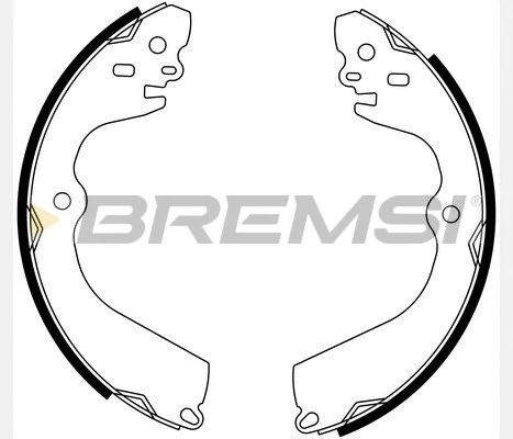 Jeu de mâchoires de frein BREMSI GF0834