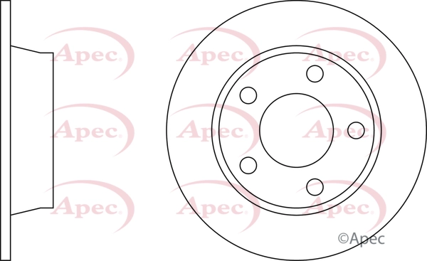 Disque de frein APEC DSK345