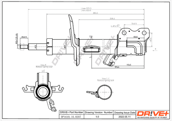 Amortisseur Dr!ve+ DP1610.10.0207