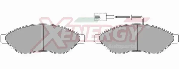 Kit de plaquettes de frein, frein à disque AP XENERGY X40978