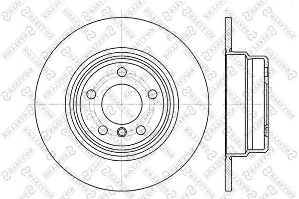 Disque de frein STELLOX 6020-1548-SX