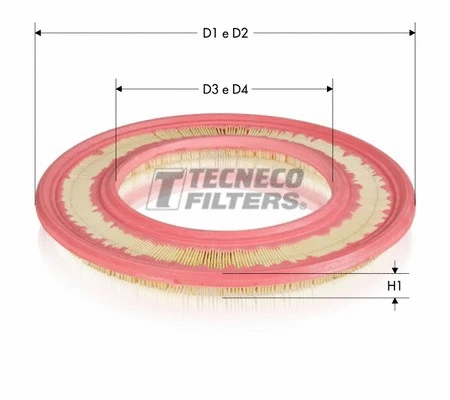 Filtre à air TECNECO FILTERS AR214PMR