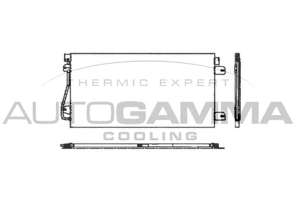 Condenseur, climatisation AUTOGAMMA 103217