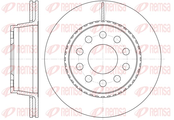 Disque de frein REMSA 6930.10