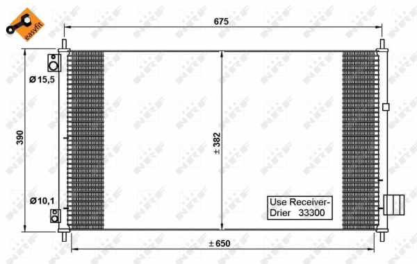 Condenseur, climatisation NRF 35780
