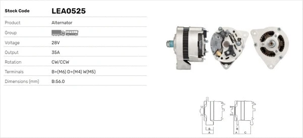 Alternateur LUSA LEA0525