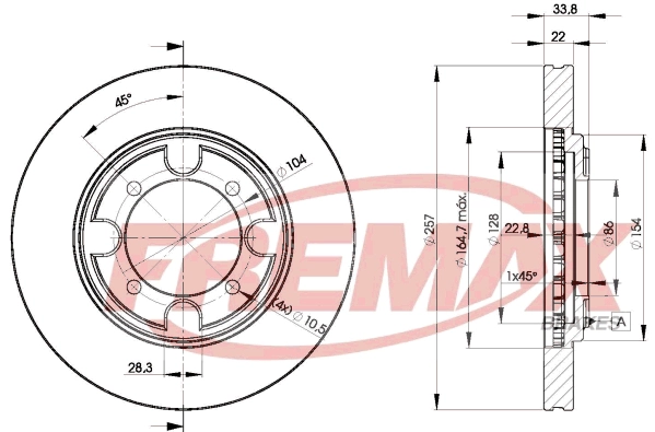 Disque de frein FREMAX BD-2830