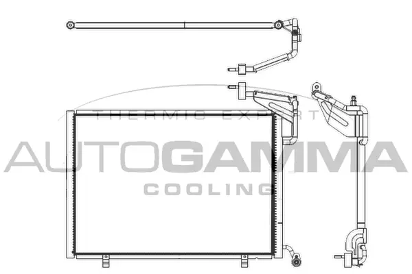 Condenseur, climatisation AUTOGAMMA 107148