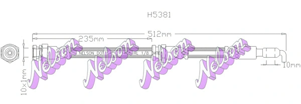 Flexible de frein KAWE H5381