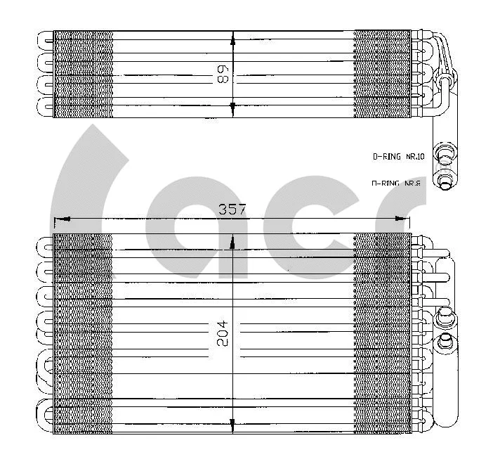 Évaporateur climatisation ACR 310002