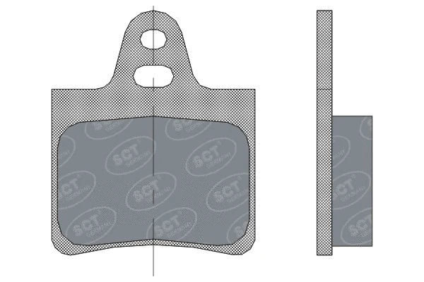 Kit de plaquettes de frein, frein à disque SCT - MANNOL SP 292 PR