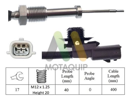 Capteur, température des gaz MOTAQUIP LVET421