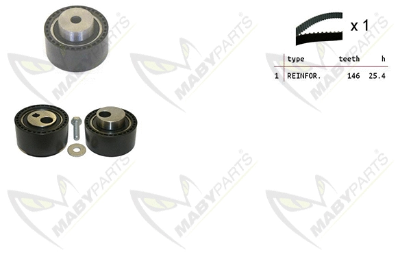 Kit de courroie crantée MABYPARTS OBK010142