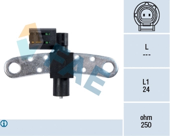 Capteur d'angle, vilebrequin FAE 79029