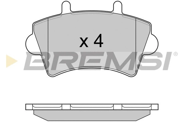 Kit de plaquettes de frein, frein à disque BREMSI BP2975