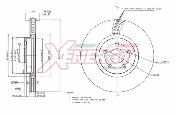Disque de frein AP XENERGY X602897
