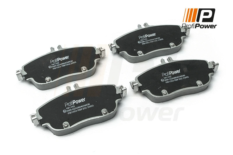 Kit de plaquettes de frein, frein à disque ProfiPower 1B1152