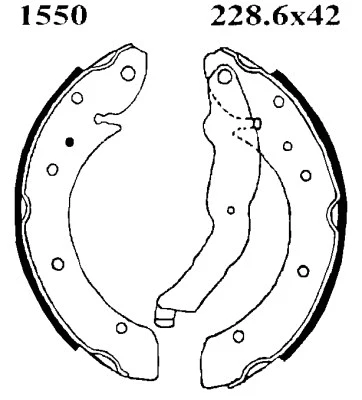 Jeu de mâchoires de frein BSF 06359
