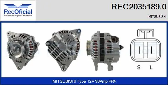 Alternateur RECOFICIAL REC2035189.0