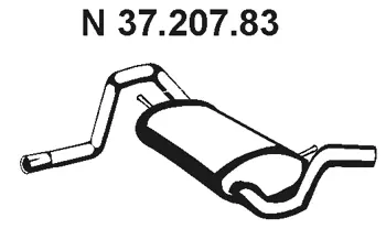 Silencieux arrière EBERSPÄCHER 37.207.83